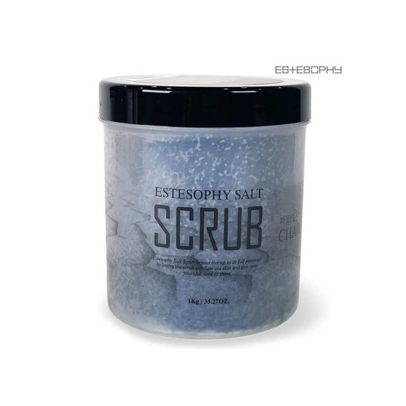 Esthesophy Scrub Salt Soap Charcoal 1000g Sauna Salt Beauty Salt