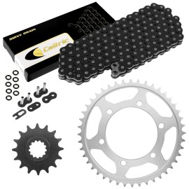 Caltric Black O-Ring Drive Chain & Sprockets Kit for Yamaha FZ1 FZS1000 2001-2005