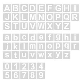 Lotsdonxia 62PCS Versatile, Reusable Stencils Featuring Numbers and Letters, Perfect Templates for DIY Drawing Projects and Various Artistic Crafts-4 inches