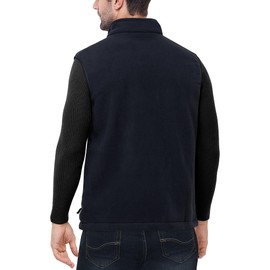 Outdoor Ventures Men's Full-Zip Lightweight Polar Fleece Vest Outerwear with 5 Pockets Warm Winter Sleeveless Jacket Casual