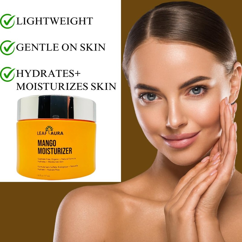 Leaf Aura Vitamin C serum & Mango Moisturizer- 2 Pack