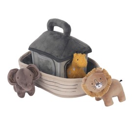 Lambs & Ivy Baby Noah Interactive Plush Boat/Ark with Stuffed Animal Toys