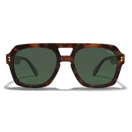 SOJOS SJ2385 Retro Polarised Square Sunglasses for Women and Men Vintage Trendy Rectangular Large Sunglasses with UV400 Protection