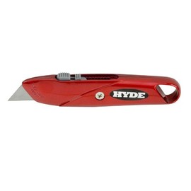 Hyde Tools 42074 Top Slide Utility Knife, Red (Mini Card Packaging)
