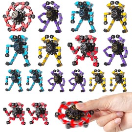 Gokeey Transformable Fidget Spinners 16 Pcs for Kids and Adults Stress Relief Sensory Toys for Boys and Girls Fingertip Gyros for Party Favors Easter Gifts for Kids