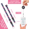 WOCOCN Cruise Ship Lanyard with Adjustable Neck Strap and Waterproof