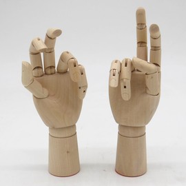Sugarello Hand Mannequin Hand Model Drawing Doll Natural Wooden Lotus Wood Joint Drawing Model Children Hand Props Model Interior Painting Illustration Object (Left and Right Pair)