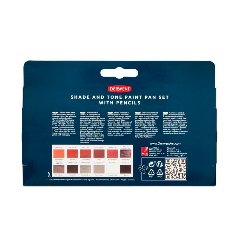 Derwent Shade and Tone Mixed Media Paint Set , Set