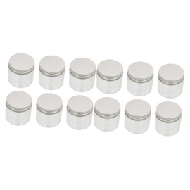 Ipetboom 12pcs Portable Travel Jar Box Lid Oats Jars Lids for Cosmetics Wide Mouth for Sample Container