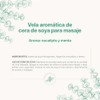 Vela de Soya para Masaje Corporal 120 Horas de Duración.