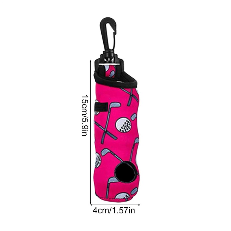 Golf Tee Holder, Golf Ball Storage with Keychains, Multi-Functional Lightweight