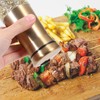 Ciieeo 2Pcs Seasoning Shaker Visible Condiment Bottles for Salt Pepper