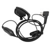 Walkie Talkie Headset Intercom 2 Way Radio Black Earphones Universal