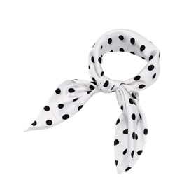 SATINIOR 1950s Chiffon Scarf Chiffon Scarf Square Handkerchief Neck Scarf Satin Ribbon Scarf Hair Tie for Women