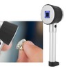 10X Magnifier Handheld Loupe with Scale LED Metal Handle Optical