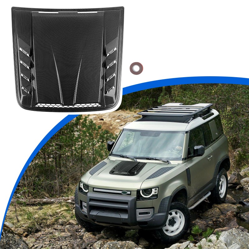 KEEPDSGN For Honda Ridgeline Carbon Air Flow Intake Bonnet Scoop