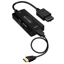 Musou N64 to HDMI Converter,HDMI Cable for N64 Gamecube Adapter Compatible N64/ Game Cube/SNES/SFC,Plug and Play