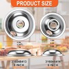 2*316048413(8") 2*316048414(6") Electric Stove Burner Drip Pans MP22YA Electric Range