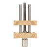 Adjustable Brass Watch Movement Holder with Storage Box