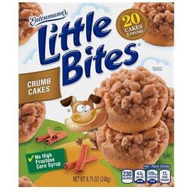 Litte Bite Entenmann's Little Bites Crumb Cakes, Topped with Brown Sugar & Cinnamon Crumbs,