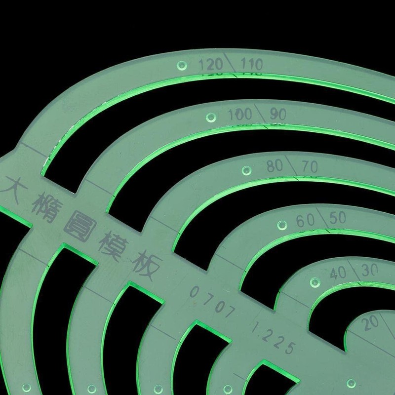 Milageto 1 Piece Template Ruler, Stencils, Drawing Template for All