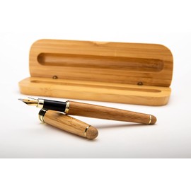 Dryden Designs Luxury Bamboo Fountain Pen with Ink Refill Converter