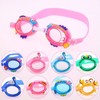 Cute Kids Swimming Goggles for Pool & Water Play Waterproof LF750 Blue Swan Lake 20ea