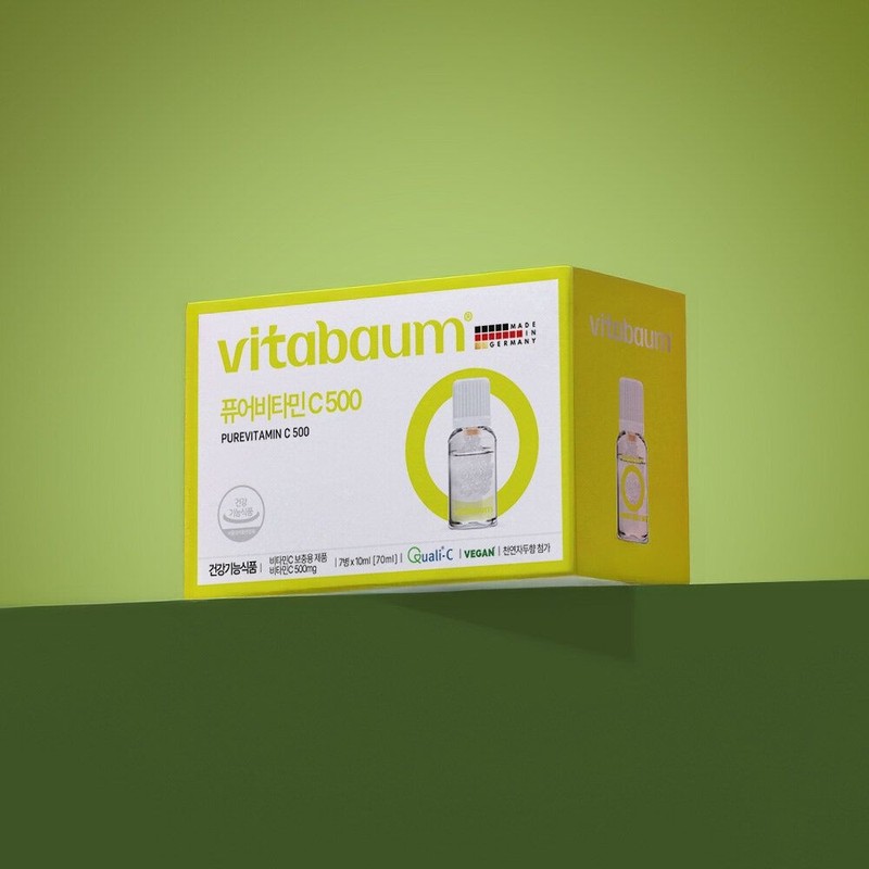 Vitabowm 비타바움 퓨어비타민C 500 (7병입) (7일분) Vitabium Pure Vitamin C