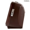Formia HT-A015W-BR Alarm Clock, Luminous, Silent, Continuous Second Hand, Electronic