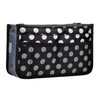 Vercord Purse Organizer,Insert Handbag Organizer Bag in Bag Black dot