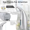 Greatmay Adjustable Automatic Soap Dispenser Touchless, 4 Adjustable Levels Touchless
