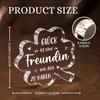 Beste Freundin Geschenke, Geschenk Freundin Geburtstag, 10.43cm Acryl-Dekoständer, Freundschaft Geschenk
