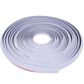 geneX Aero Molle T-Shape, Universal Gap, Filling, Double-Sided Tape, Door Edge Guard, Spoiler, Fender, PVC, 16.4 ft (5 m) (White)