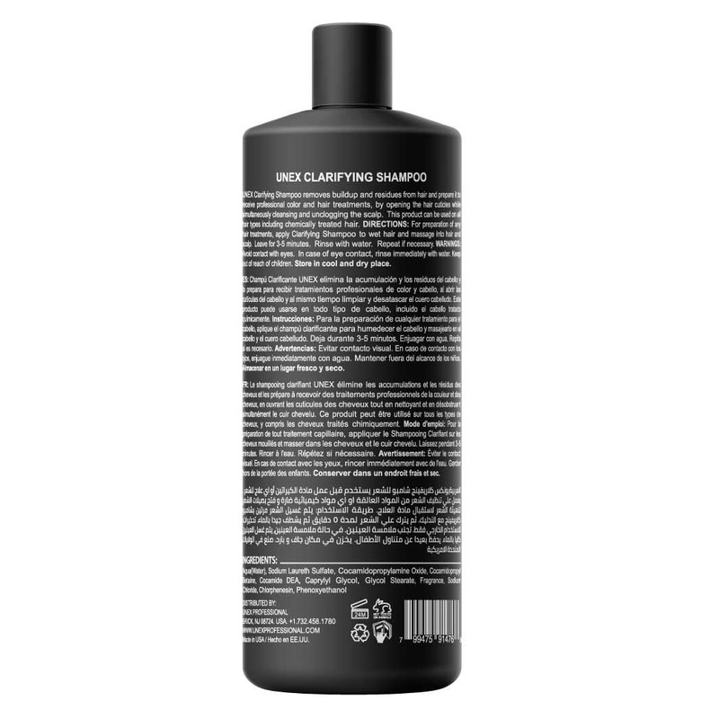 UNEX Clarifying Shampoo 32oz (946ml) - Deep Cleanser
