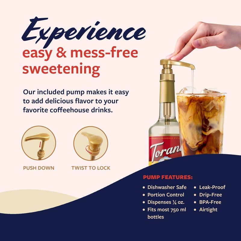 Torani Coffee Syrup, Vanilla, Caramel, and Hazelnut Variety 3-Pack, Flavoring