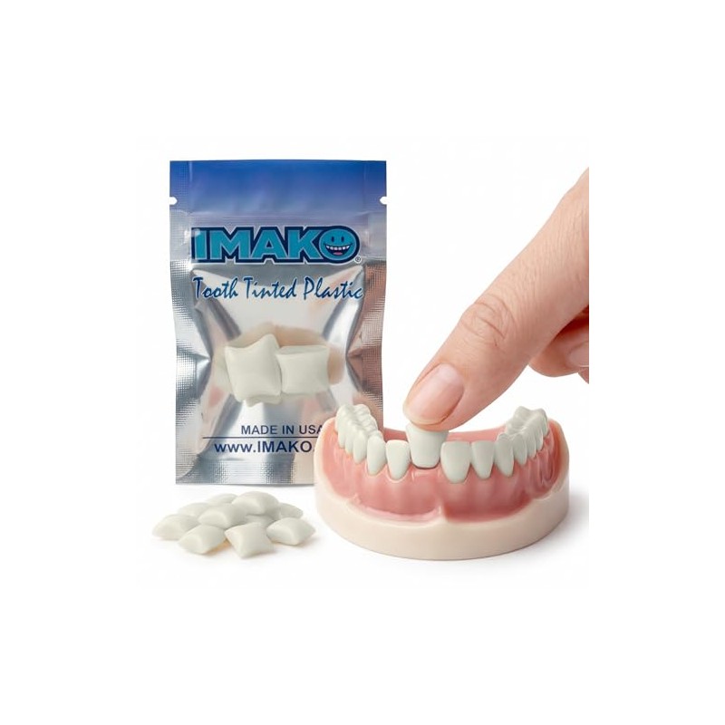 Imako Cosmetic Teeth Extras (Tooth Tinted Plastic)- Natural Color by