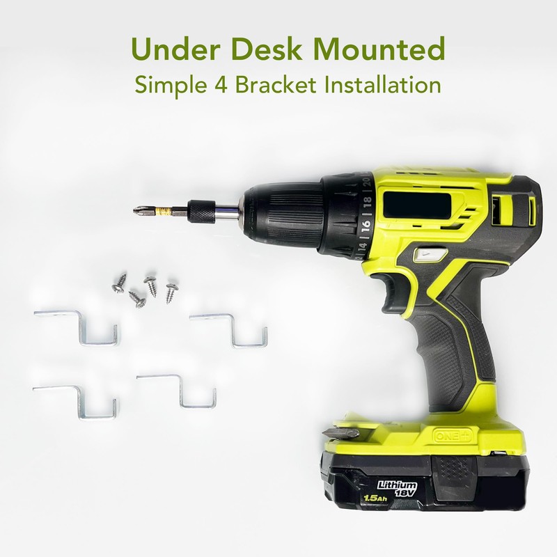 PERFECT POSTURE Mesh Cable Organizer – Under Desk Cable Management