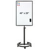 Comix Mobile Whiteboard 40x28 inches, Magnetic White Board with Stand,
