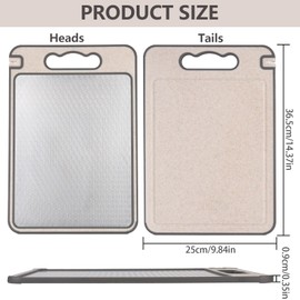 Trendecor Titanium Chopping Board, Chopping Board, Titanium 304 Stainless Steel with Non-Slip Handles, Scratch-Resistant Mesh Design, Dishwasher Safe, Cutting Board for Meat, Vegetables, Obs