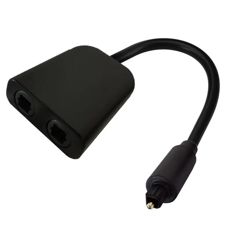 Fahgaer 6-Core Fiber Optic Converter 2 in 1 Out Audio
