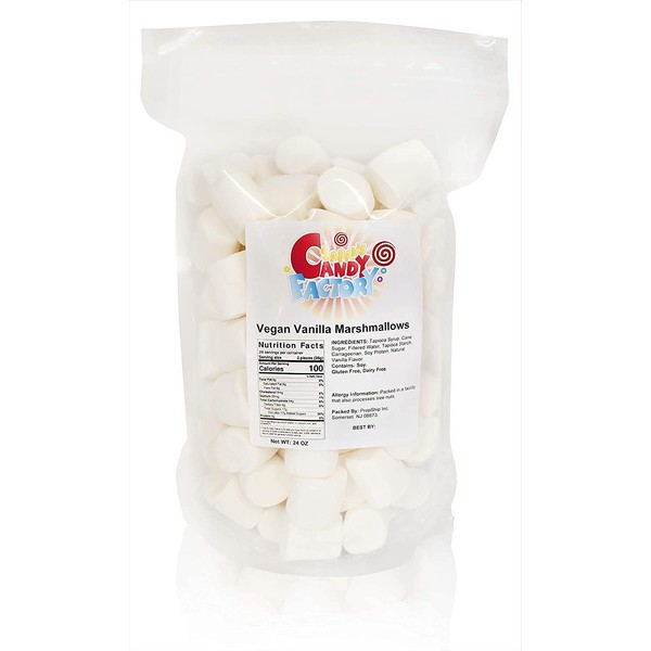 Sarah's Candy Factory Vegan Jumbo Campfire Vanilla Marshmallow (24 Oz