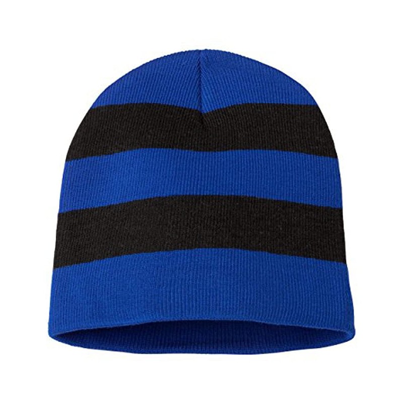 COUVER Gorro de invierno de punto a rayas con o