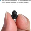 10Pcs Snap Rubber Grommet Hole Plug Mount Dia 6.5mm ID
