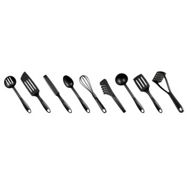 Tefal Bienvenue K001S925 Spatula Set, 9 Pieces, Preparing, Cooking, Serving, Heat-Resistant, Dishwasher Safe, Scratch-Resistant