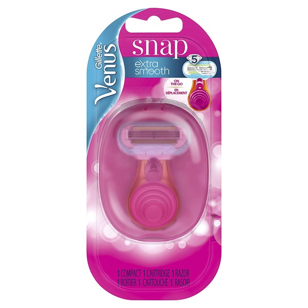 Venus Snap Cosmo Pink with Extra Smooth Women's Razor (Packaging May Vary)
