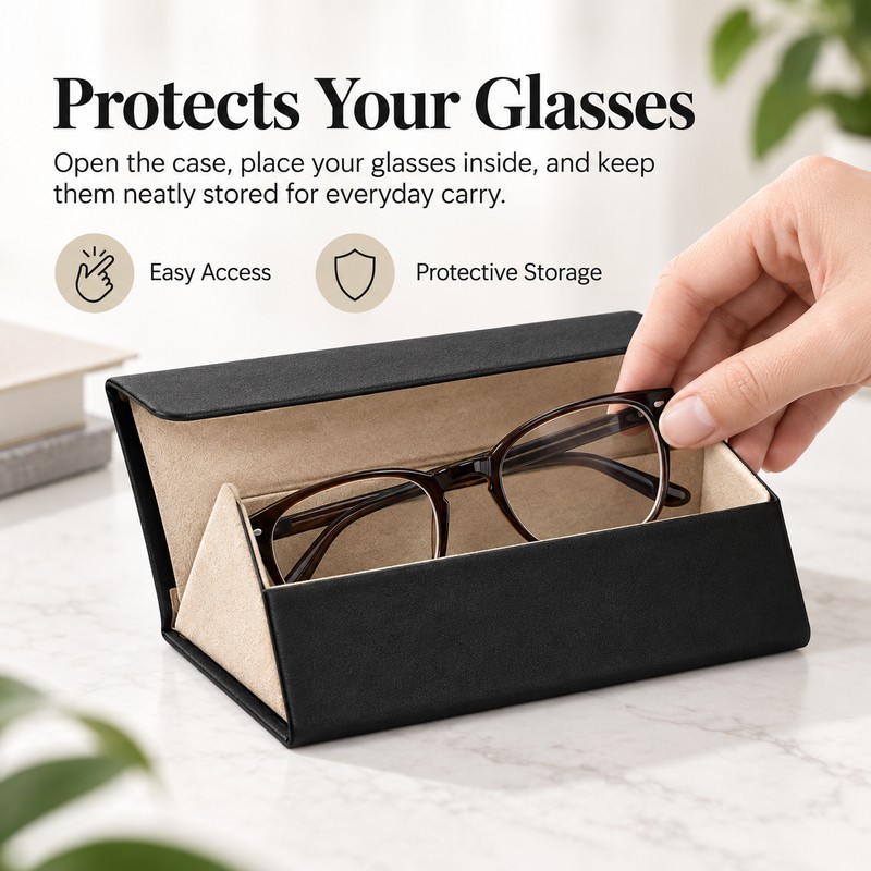 Eyeglasses Organizer Case for Sunglasses Storage – Portable Multi-Slot Holder