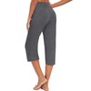 Huukeay 3 Pack Women's Capri Sweatpants, Cozy Wide Legs Cropped