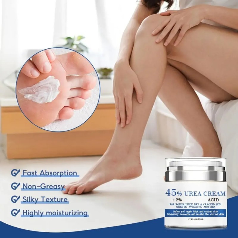 Crema Para Pies Con 45 % De Urea Y 2