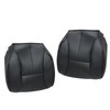 FZJDSD 2PCS Black Driver & Passenger Side Bottom Replacement Leather