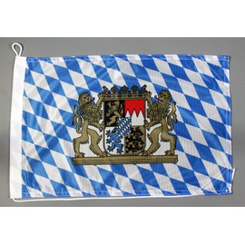 Buddel Bini Boat Flag Bavaria 30 x 45 cm Professional Quality Flag Motorcycle Flag